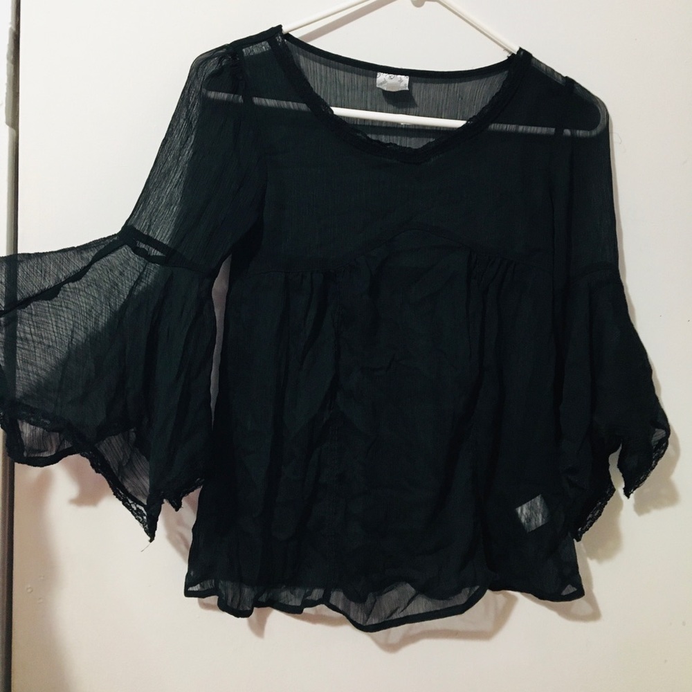 Black blouse by D -signed Size L